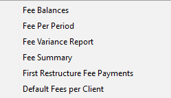 FeeReports