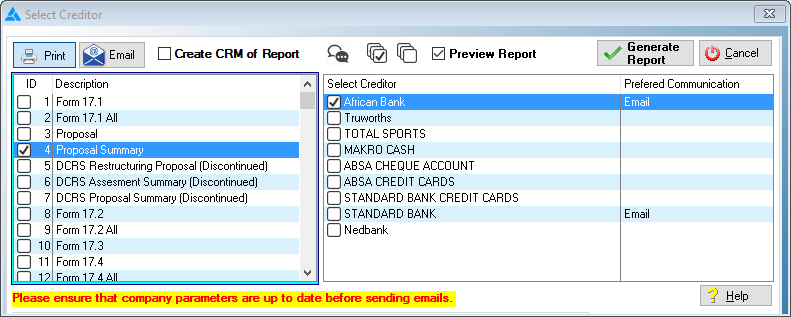 ProposalSummaryReport